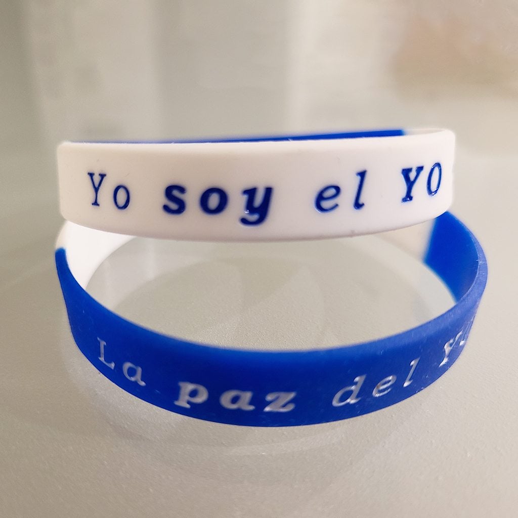 Brazalete Yo soy el Yo Blanco 3 La paz del yo