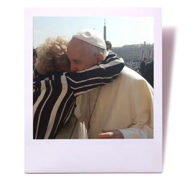 Mabel Katz y el Papa Francisco