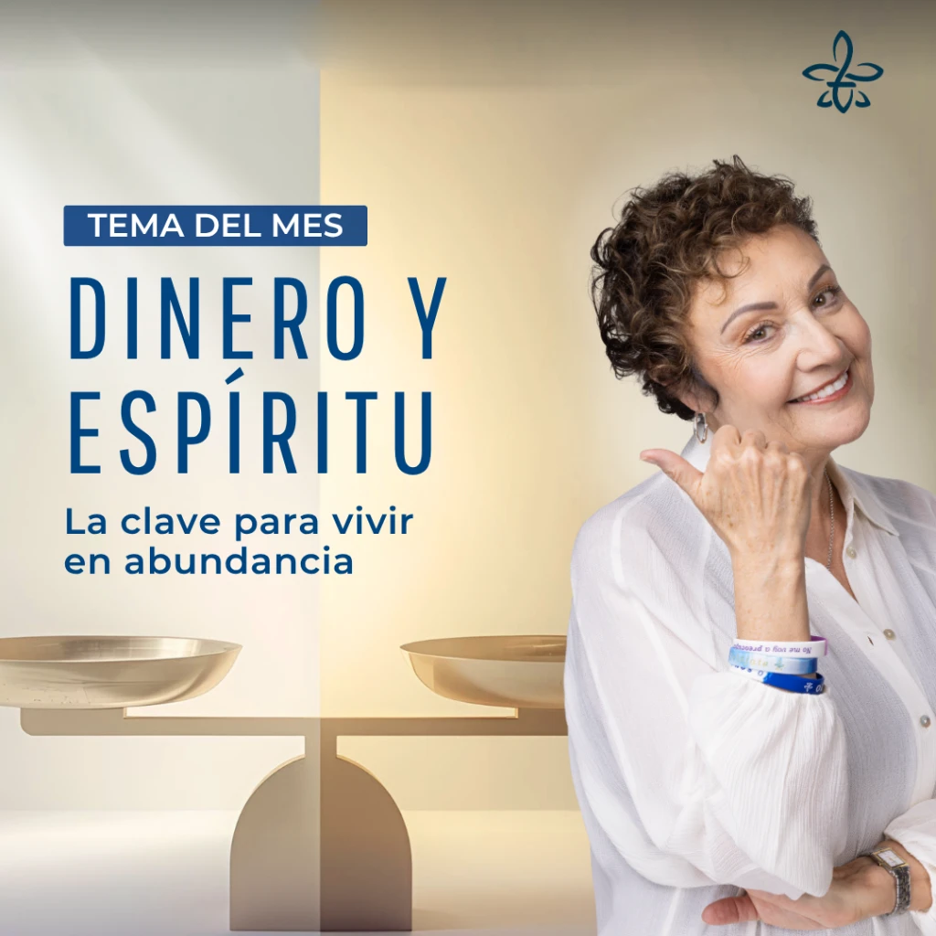 Mabel Katz explicando c&oacute;mo reconciliar el dinero y la espiritualidad para vivir en abundancia