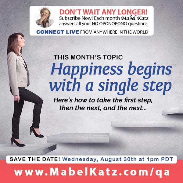 Happiness begins with a single step QA